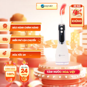 Máy Tăm Nước Không Dây Hoa Việt, 330ml - Màu Trắng - HV-02
